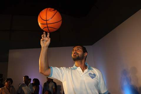 John Abraham with his mother Firoza Irani at P&G initiative THANK YOU MOM at Mehboob Studios in Bandra, Mumbai