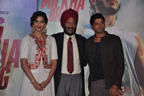 Bhaag Milkha Bhaag Music Launch at PVR ECX in Andheri, Mumbai