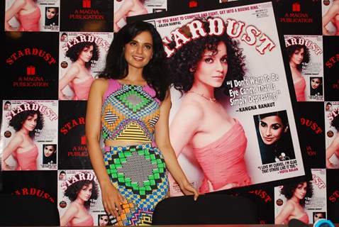 Kangna Ranaut during the unveiling of the Star Dust magazine cover page