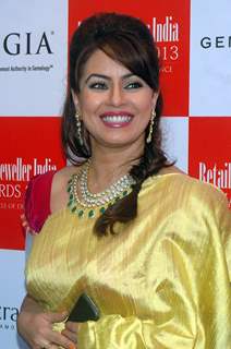 Neha Dhupia, Mahima Chaudhry & Yami Gautam during the 9th Retail Jeweller India Awards