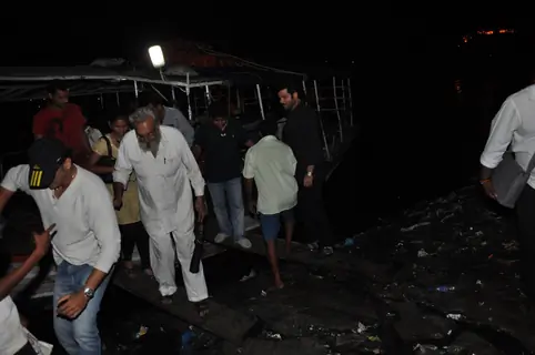 Anil Kapoor snapped travelling in a Jetty