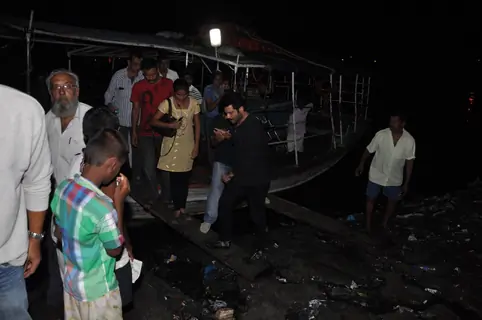 Anil Kapoor snapped travelling in a Jetty