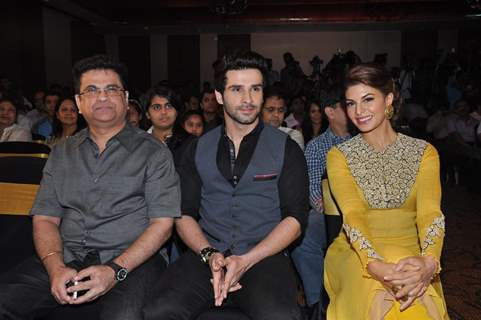 Jacqueline and Girish Kumar at song launch for film Ramaiya Vastavaiya