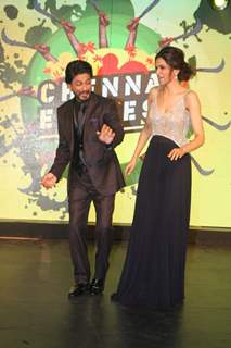 Shah Rukh Khan, Deepika Padukone at film Chennai Express music launch