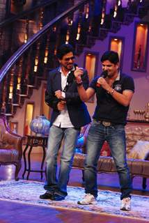 Cast of Chennai Express on the sets Comedy nights with Kapil Sharma