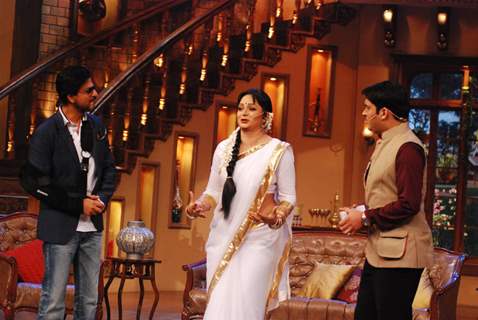 Cast of Chennai Express on the sets Comedy nights with Kapil Sharma