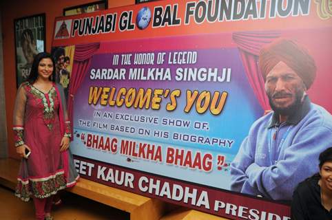 Gurpreet kaur chadha organises the screening of Bhaag Milkha Bhaag