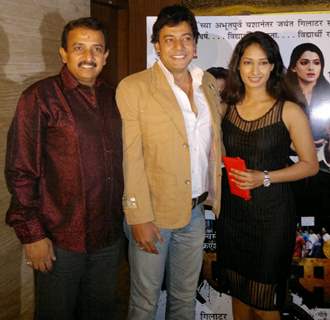 Jayant Gilatar, Shantanu, Priya Marathe at Premier of film Rannbhoomi