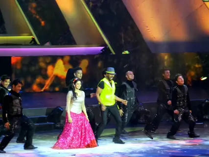 Sridevi With Prabhu Deva at 14th IIFA awards at Macau