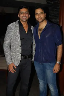 Anuj Saxena and Nikhil Arya at Producer Rajan Shahi’s Bash