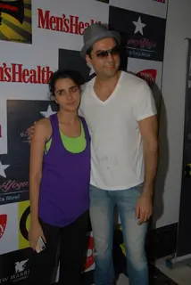 Shruti Seth with Abhay Deol at Gurudakshina event