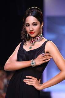 Kristina Akheeva walks the ramp at IIJW 2013 Day 4