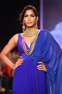 Models walks the ramp at IIJW 2013 Day 4
