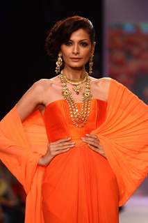 Models walks the ramp at IIJW 2013 Day 4