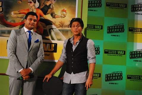 Shahrukh Khan during the promotion of film Chennai Express