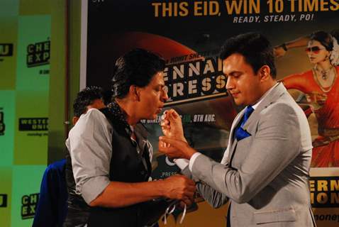 Shahrukh Khan during the promotion of film Chennai Express