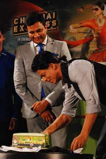 Shahrukh Khan during the promotion of film Chennai Express