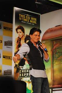 Shahrukh Khan during the promotion of film Chennai Express