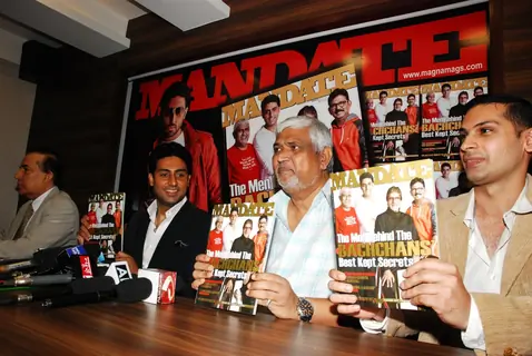 Abhishek Bachchan during the unveiling of magazine Mandate