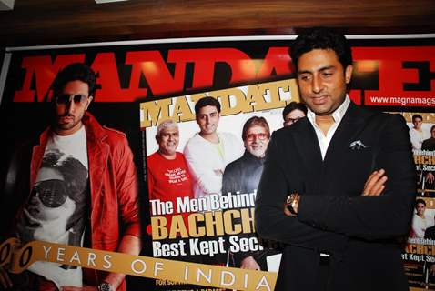 Abhishek Bachchan during the unveiling of magazine Mandate