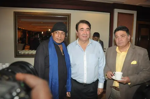 Mithun Chakravarty, Randhir Kapoor and Rishi Kapoor at the Unveiling of the Statue of Rajesh Khanna