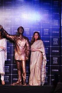 Dimple Kapadia and at the Unveiling of the Statue of Rajesh Khanna