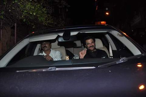 Bollywood actor Anil Kapoor arrives at Shahrukh Khan's Grand Eid Party at actor's residence Mannat