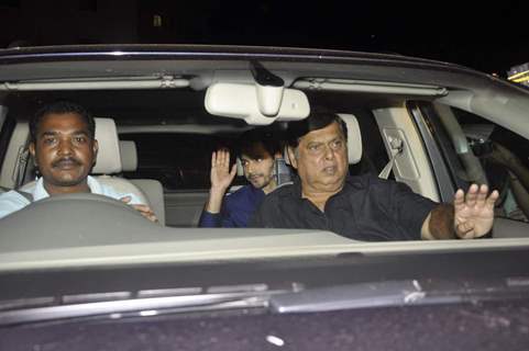 The kid on the block-Varun Dhawan with his father David Dhawan at Shahrukh Khan's Grand Eid Party
