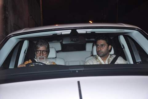 Big B and Baby B were at Shahrukh Khan's Grand Eid Party