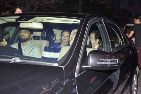 Dilip Kumar with wife Saira Banu arrives at Shahrukh Khan's Grand Eid Party at Mannat