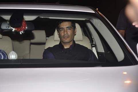 Manish Malhotra arrives at Shahrukh Khan's Grand Eid Party at actors residence Mannat
