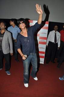 Shahrukh Khan promotes Chennai Express at Cinemax Versova