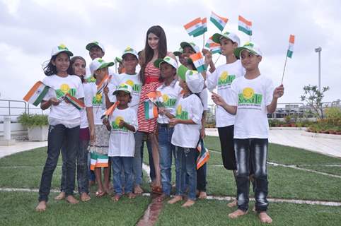 Prachi Desai celebrates Independence Day with under privilage children