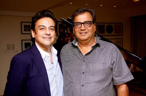 Adnan Sami & Shubash Ghai at a party hosted by Adnan at his house