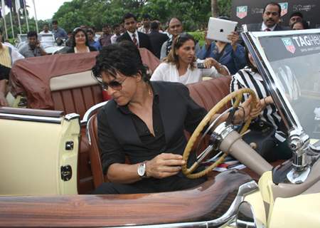 Shahrukh Khan arrives at the celebration of TAG Hueuer's 50th Anniversary of the Carrera