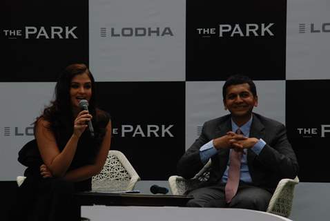 Aishwarya Rai Bachchan speaks to the press at the Press meet