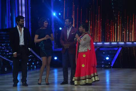 The lead pair of Zanjeer on the sets of Jhalak Dikhhla Jaa