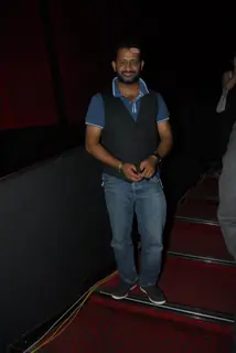 Resul Pookutty during the trailer and first look launch of upcoming 3D film Warning