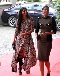 Rhea and Sonam Kapoor arrive at the Trailer launch of television series 24