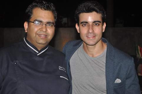 Gautam Rode With Master Chef Judge Ajay Chopra at the Party