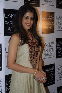 Genelia D'souza at LFW Winter Festival 2013