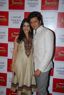 Genelia D'souza and Ritesh Deshmukh at LFW Winter Festival 2013