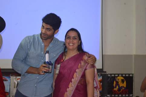 Taaha Shah With Mrs.Vidhi Rajora (Chairman of Blue Mangoes Of Media Club)