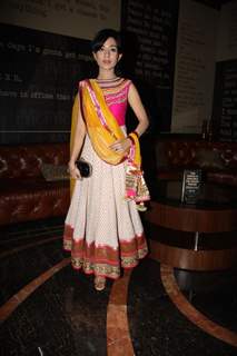 Amrita Rao was seen in a ethnic look at the First look of Singh Saab The Great