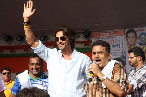 Arjun Rampal was at the Dahi Handi celebrations