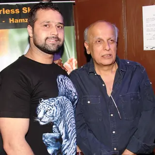 Mudasir Ali and Mahesh Bhatt at the launch of Borderless Skies' IndoPak peace anthem
