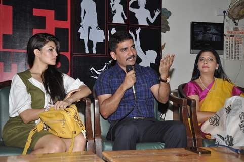 Jacqueline Fernandez ACP Vishwas Nangare Patil With Socialist Gurpreet Kaur at the event