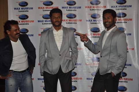 Prabhu Deva unveils his wax statue at Sunil's Celebrity Wax Museum