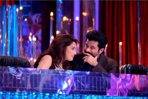 Anil Kapoor in a chat with Madhuri Dixit