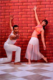 Lauren and Punit during a performance on Jhalak Dikhla Jaa